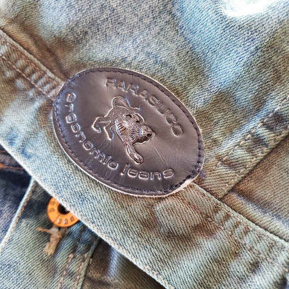 VINTAGE Parasuco Patchwork Denim Jacket Size Medium! - Picture 13 of 16